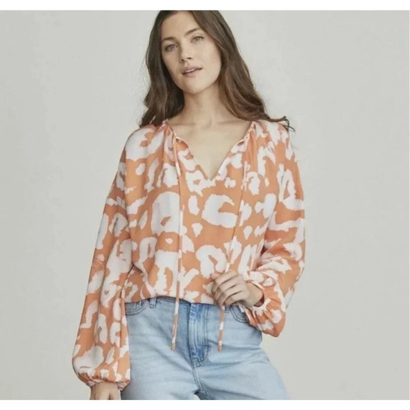 Elizabeth and James Boho Peasant Top Size Large - Picture 1 of 8